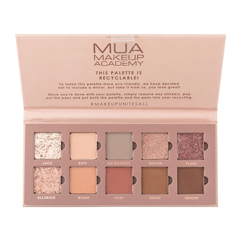 10 SHADE EYESHADOW PALETTE - SILK NUDES