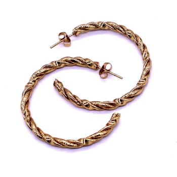 Ατσάλινα Σκουλαρίκια Braided